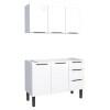 Cozinha Completa Gabinete Para Pia 120cm e Armário Aéreo Júpiter Cozimax Branco