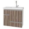 Gabinete Para Banheiro Ibaté 60 Suspenso Cozimax Branco/Tamarindo