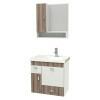 Conjunto Para Banheiro Madeira Orquídea 60 Cozimax Branco/Tamarindo