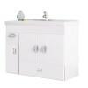 Gabinete Para Banheiro Madeira Orquídea 80 Cozimax Branco