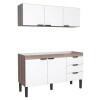 Cozinha Completa Gabinete e Armário Aéreo Flamingo 150 Cozimax Branco/Tamarindo