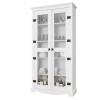 Cristaleira Retrô 2 Portas Vidro 100cm New York RV Móveis Branco