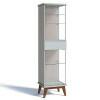 Cristaleira Moderna 1 Gaveta 48x183 Nuance com LED Imcal Branco