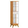 Cristaleira Moderna 1 Gaveta 48x183 Nuance com LED Imcal Nature/Off White