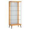 Cristaleira de Vidro Espelho Moderna Com LED 75x179 Tifanny Imcal Nature