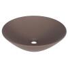 Cuba de Louça Para Banheiro Redonda 35x35 Cuia Cozimax Marrom