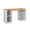 Escrivaninha Mesa Computador 136cm Encanto Patrimar Branco/Cinamomo