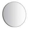 Espelho Para Banheiro Redondo Aço 50x50x4cm Luna 50 Cozimax Cinza