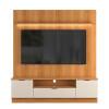 Estante Home Sala 180cm Para TV 75 Pol Atenas Lukaliam Jequitiba/Off White