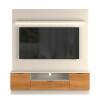 Estante Home Sala 180cm Para TV 75 Pol Atenas Lukaliam Off White/Jequitiba