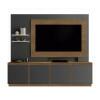 Estante Home Para TV até 55 Luz EDN Naturale/Grafite