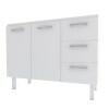Gabinete de Pia 120 Apolo Flat 3G Cozimax Branco 