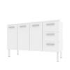 Gabinete de Pia 140 Apolo Flat 3G Cozimax Branco 