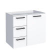 Gabinete Banheiro Aço Para Bancada 60x55x33cm Sem Lavatório Ameixa 60 Cozimax Branco