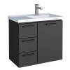 Gabinete Para Banheiro Aço Ameixa 60 Cozimax Preto