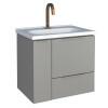 Gabinete Para Banheiro em Aço 60x56x43cm Com Lavatório Caqui 60 Cozimax Cinza