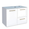 Gabinete Para Banheiro Aço 77x56x45cm Sem Cuba Jambo 80 Cozimax Branco