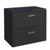 Gabinete Para Banheiro Aço 67x59x44cm Sem Cuba Odin 70 Cozimax Preto