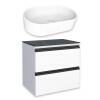 Gabinete Para Banheiro Gaia 60 com Cuba Nimbus Cozimax Branco