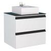 Gabinete Para Banheiro Gaia 60 Com Cuba Cubo Cozimax Branco