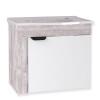 Gabinete de Banheiro Com Pia Jasmin Cozimax Branco/Calcare