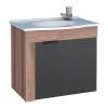 Gabinete de Banheiro Com Pia Jasmin Cozimax Tamarindo/Preto