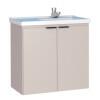 Gabinete Para Banheiro Madeira Aster 60 Com Lavatório Cozimax Nude