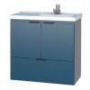 Gabinete Para Banheiro Madeira Lis 60 Com Lavatório Cozimax Azul