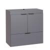 Gabinete Para Banheiro Madeira Lis 60 Sem Cuba Cozimax Cinza