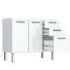 Gabinete de Pia 120 Eros Flat 3G Cozimax Branco