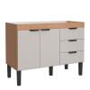 Gabinete Para Pia Cozinha 120cm Flamingo Cozimax Nude/Jequitiba