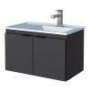 Gabinete Para Banheiro Madeira Midi 60 Com Lavatório Cozimax Preto
