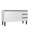 Gabinete de Aço Para Pia 150cm 3 Portas 3 Gavetas Netuno Cozimax Branco
