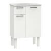 Gabinete Para Banheiro Aço Com Pés Araça 60 Cozimax Branco