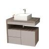 Gabinete Para Banheiro Aimoré 70 Com Cuba Cubo Cozimax Nudi/Tamarindo
