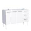 Gabinete de Aço Para Pia de 140cm Vênus 3 Gavetas Cozimax Branco