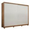 Guarda Roupa 2 Portas 100% MDF Apolo Gelius Madeirado/Off White
