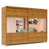 Guarda Roupa Grande 2 Portas com Espelho 100% MDF 278x239x63 Apolo Gelius Madeirado