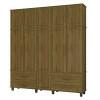 Guarda Roupa 5 Portas House Fabrimoveis Imbuia