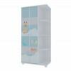 Guarda Roupa Infantil 2P Mundo Encantado Pés Baby Gelius Branco