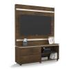 Estante Home Para Sala Pequena Allegro 1.3 Lukaliam Canela/Off White