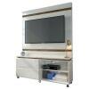 Estante Home Para Sala Pequena Allegro 1.3 Lukaliam Off White/Canela