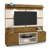 Estante Home Para TV 60 Polegadas Bless 1.8 Com LED Lukaliam Canela/Off White