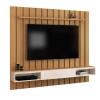 Painel Ripado Para TV 75 Polegadas 180cm Brise com Nicho 1.8 EDN Freijo/Fendi
