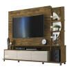 Estante Home Para TV 55 Polegadas Elegance 2.1 Lukaliam Canela/Off White
