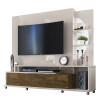 Estante Home Para TV 55 Polegadas Elegance 2.1 Lukaliam Off White/Canela