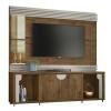 Estante Home Para TV 60 Polegadas Firenze Lukaliam Canela/Off White