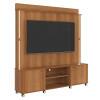 Estante Home Sala 183cm Com LED TV 75 Pol Florença Lukaliam Jequitiba