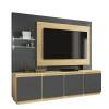 Estante Home Para TV até 55 Luz EDN Grafite/Pinus