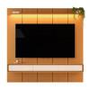 Home Suspenso 225x216cm 3 Gavetas Para TV 85¨ Milano 2.25 EDN Cedro/Cedro Off White